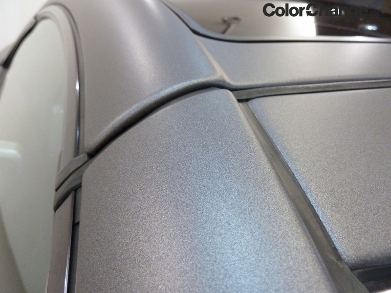 Mercedes SL - kompletný polep auta fóliou Anthracite matte -srecha - detail